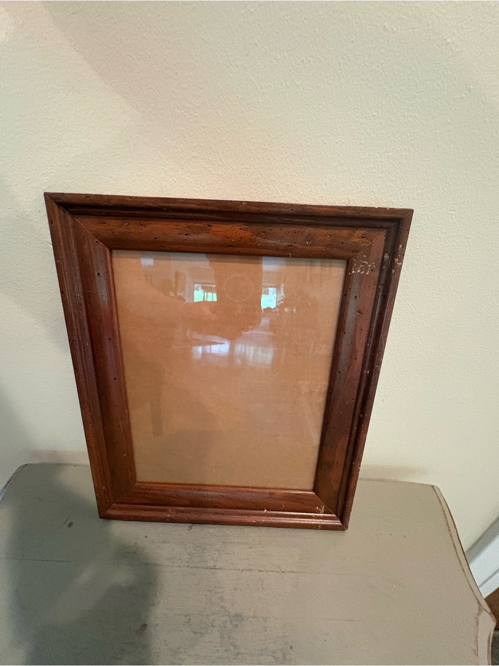 VTG Brown Wooden 13X11 Picture Frame
